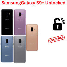 Samsung Galaxy S9+ Plus 64GB Black Purple Unlocked Android Smartphone A+