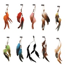 Bohemian Style Feather Hair Ornament Hair Clip Decoration For Everyday Wear