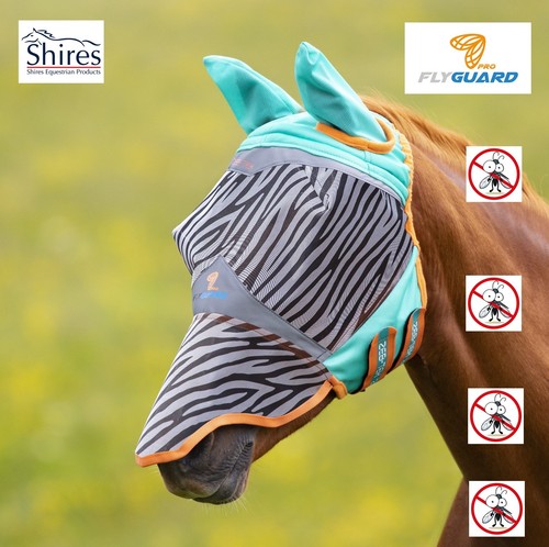 Zebra fly mask - zebra,
