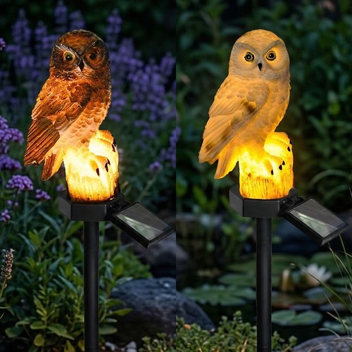 1pc owl solar powered garden - 1pc,