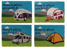Motorhome Caravan Campervan Tent Door Mat Home Is Where You Park Pitch It Coir
