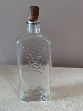 Vintage Glass Bottle Boots The Chemists Good Condition