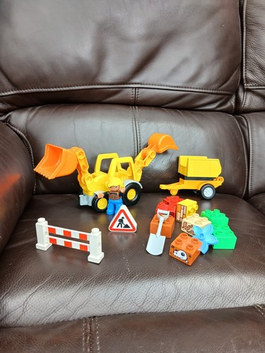 Lego duplo backhoe loader set - loader,