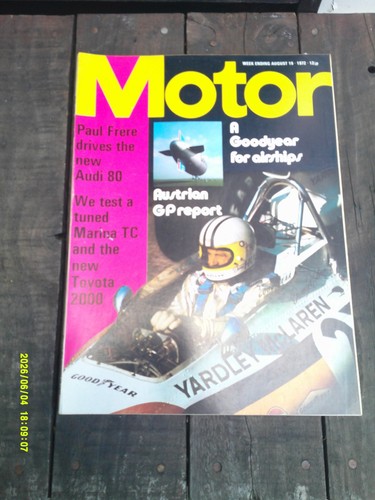 Vintage motor magazine - vintage,