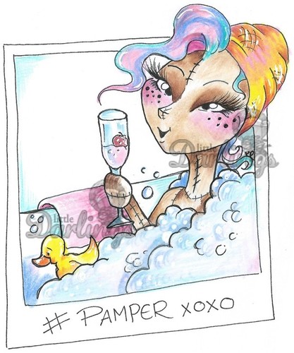 Pamper clear stamp little - clear,
