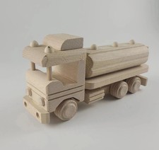 WOODEN TRUCKTOY WITH TANKER