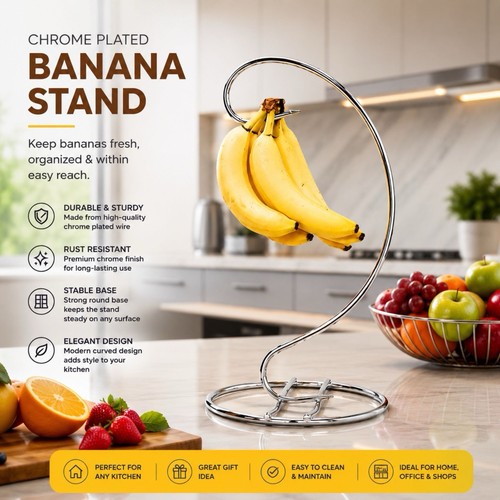 New chrome plated wire banana - chrome,