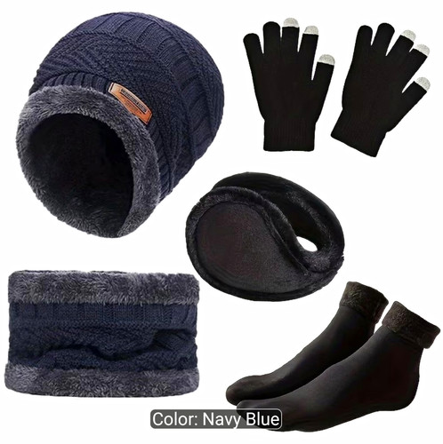 5pc navy blue - navy, winter