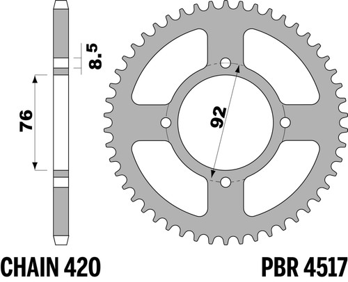 Steel crown teeth - steel, lem