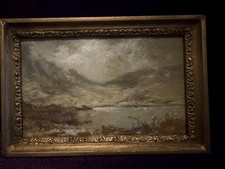 Miniature Welsh Landscape Oil