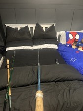 Vintage Fishing Rod Blue