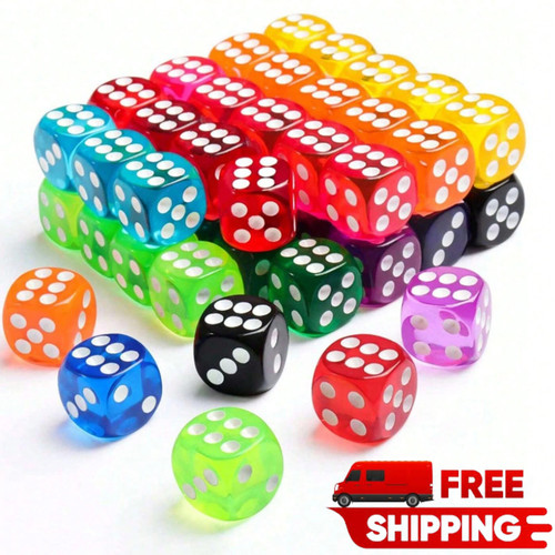 Sided acrylic dices - acrylic,