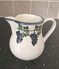 Brixton London Pottery Jug Small Grape Design Super Condition