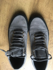 Vans -  Size 8UK - Unisex - Off The Wall Grey Canvas Trainer Flats