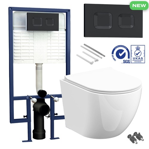 Rimless wall hung toilet - hung,
