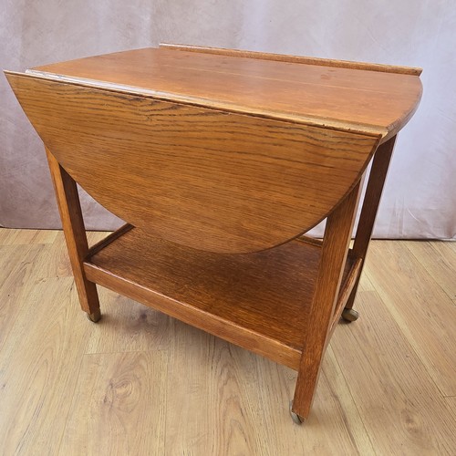 Vintage oak oval top drop - vintage, leaf