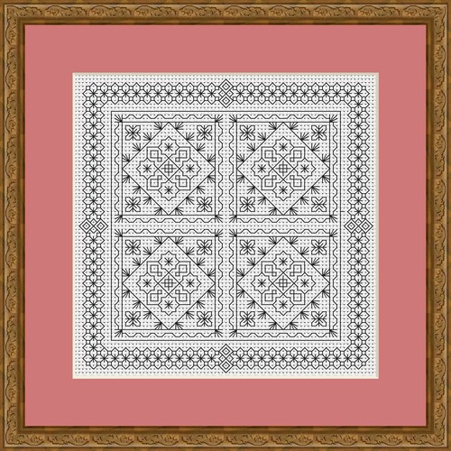 Blackwork embroidery kit - kit,