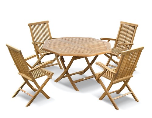 Teak outdoor dining set - outdoor,