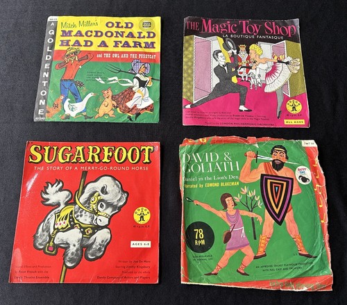 Vintage children records - vintage,