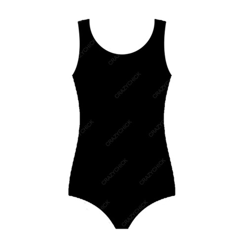 Girls leotard cotton plain - leotard,