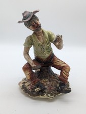 Vintage Capodimonte Ceramic Hand Painted Figure A83 P890