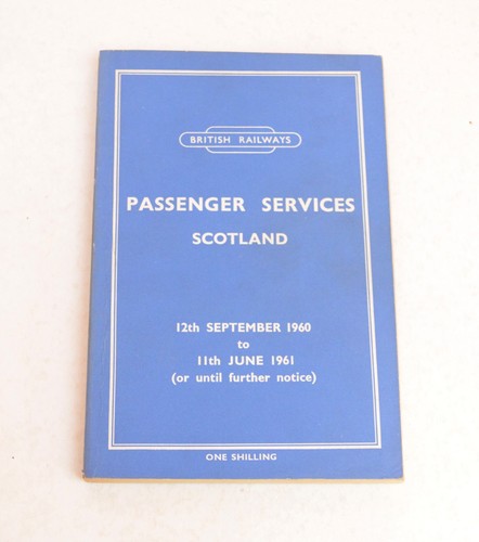 Railway passenger timetable - passenger, br