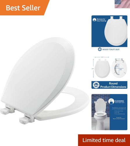 Durable round toilet seat with - round,