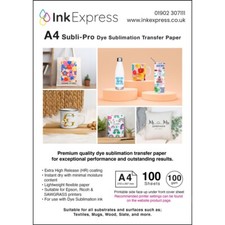 Subli-Pro A4 100gsm Dye