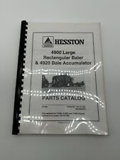 Hesston 4900 rectangular baler & 4920 accumulator parts catalogue book 1996