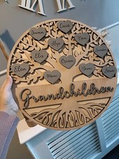 Wooden personalised family tree | gift | custom made | home decor | handmade