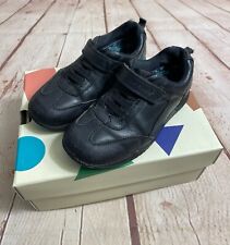 Boys Hush Puppies Black Leather School Shoes Size 11