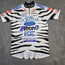 Vintage 2003 Domina Vacanze Aqua Sapone Mario Cipollini Cycling Team Jersey 