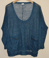 Womens blue knitted - knitted, poetry