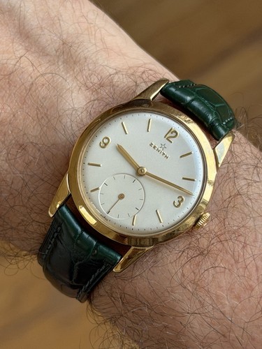 Zenith 9ct gold manual - 9ct, wind