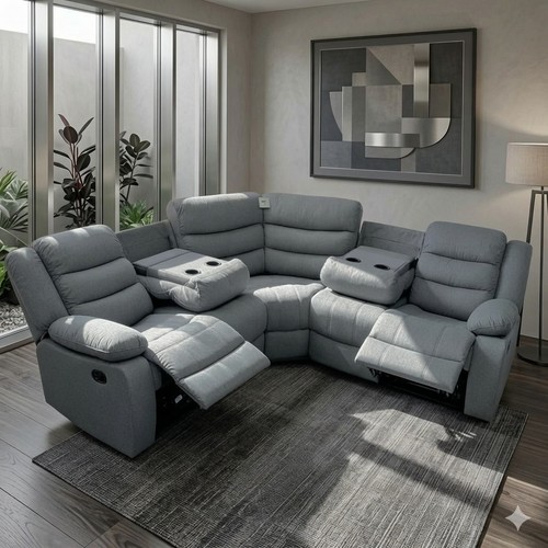 Roma corner fabric grey - corner, fabric-grey