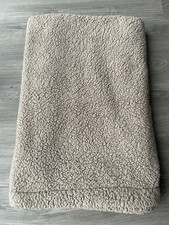 M&S Borg Fleece Throw Large