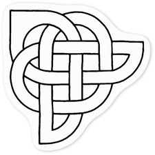 'Celtic Corner' Clear Sticker