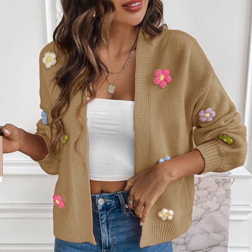 Ladies flowers knitted - ladies,