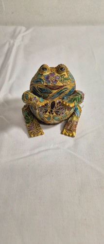Rare gold toned cloisonne - gold,