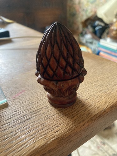 Wooden thimble holder case - thimble, ,