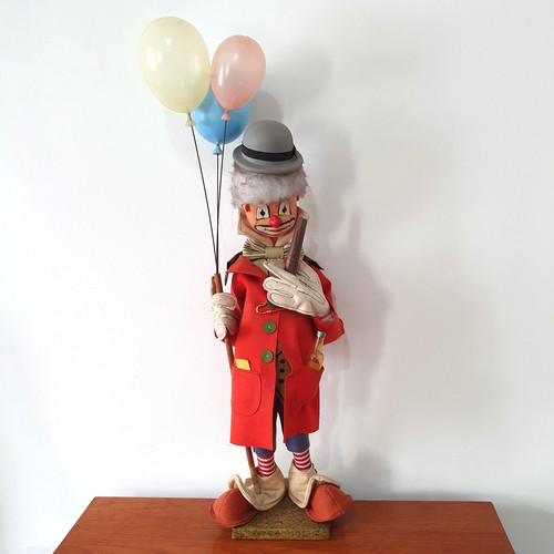 Bub nistis felt - clown, vintage