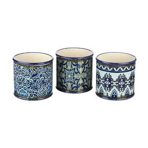 Blue plant pot - blue, x1