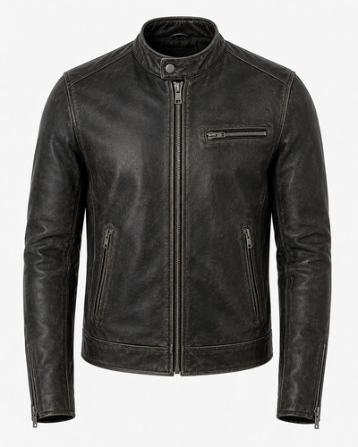 Men distressed black real - distressed,