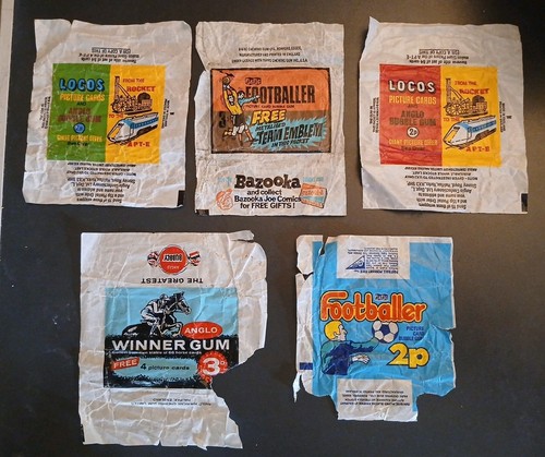 Bubble gum wrappers - 5,