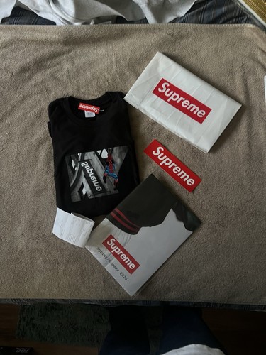 Supreme spider man tee black - supreme,