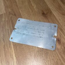 Peugeot 106 Rallye Homologation Under Bonnet Plate Original.