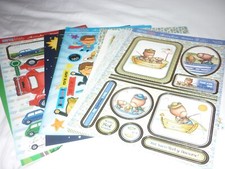 3 HUNKYDORY SUPER MEN KITS 3 A4 GILDED TOPPERS 6 CARDS 6 INSERTS & 6 ENVELOPES