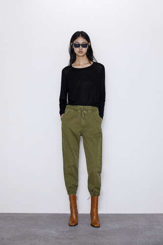 Zara jogging trousers with - trousers, zip