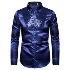 Men Sequins Embroidered