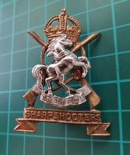 Kent and City of London Yeomanry (Sharp Shooters) KC Cap Badge BB-77